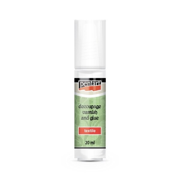 Lipici cu lac decupaj pentru textile Pentart, 20 ml